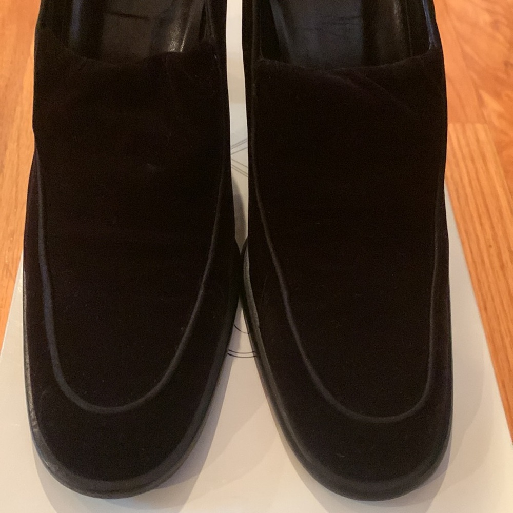 NEW VIA SPIGA BLACK VELOUR AND SUEDE HIGH HEEL WINTER shoes size 7